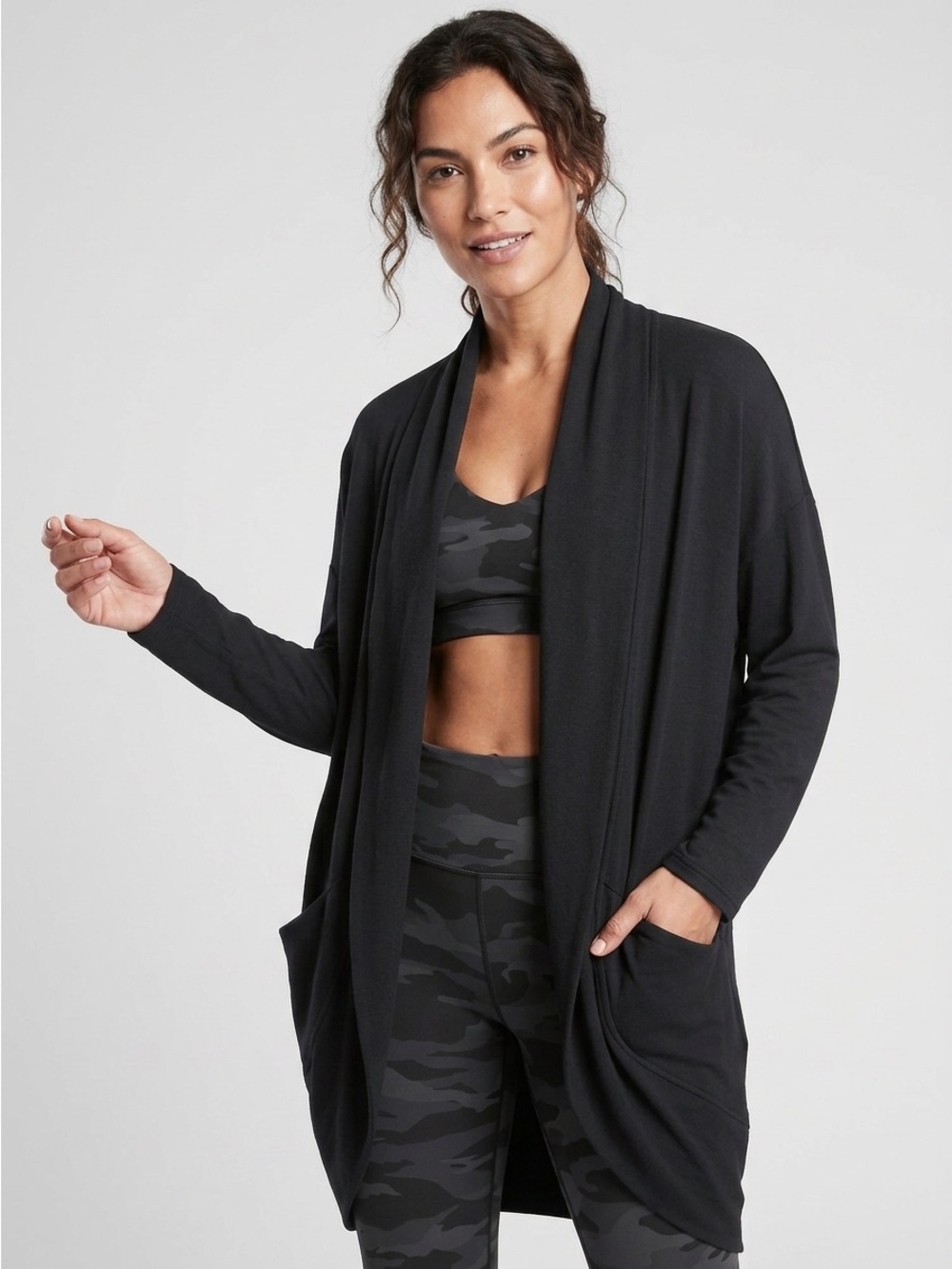 NWOT- Athleta Ethereal Cocoon Wrap in Black